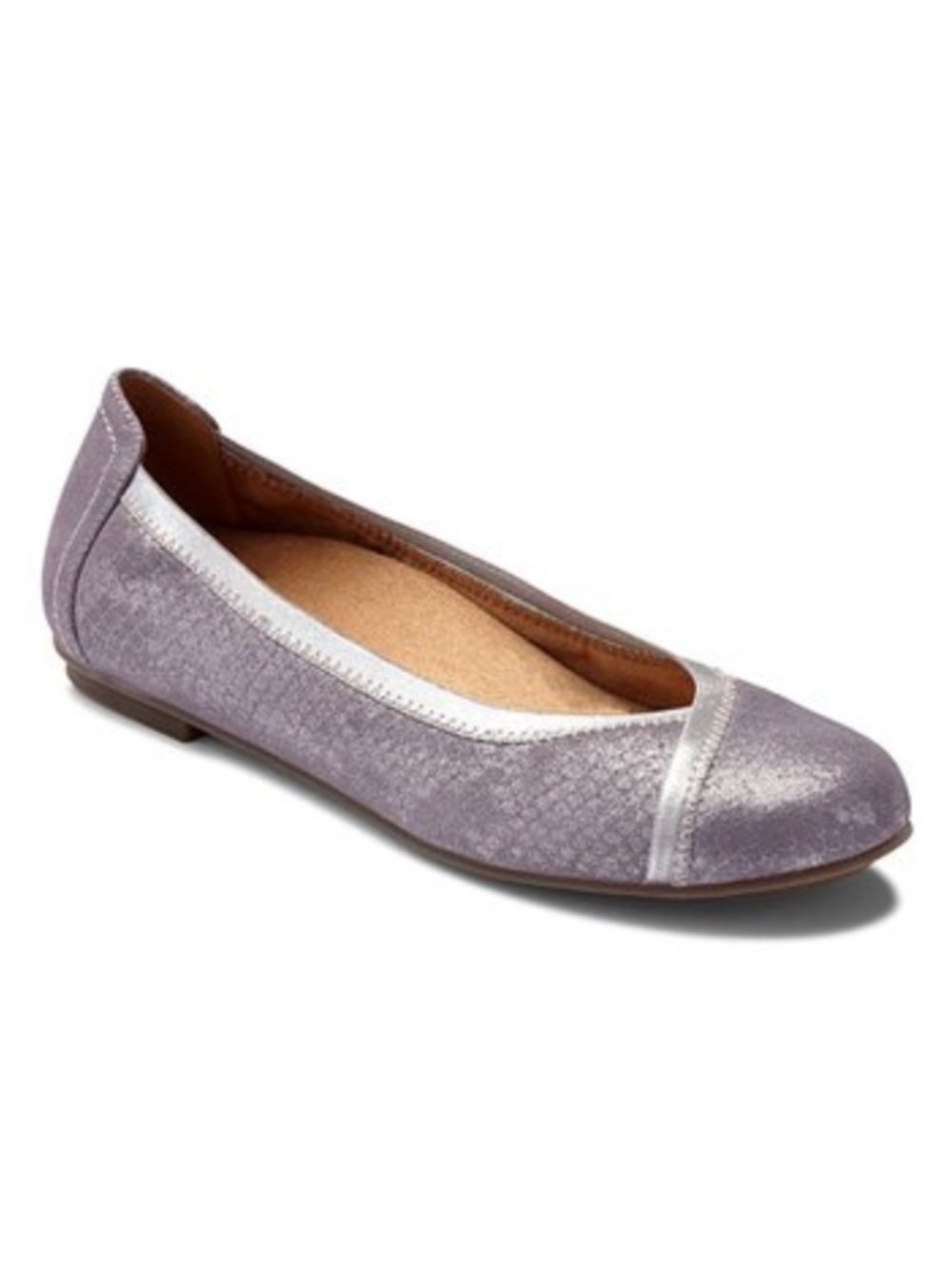 Vionic | Women's Carroll Ballet Flat in Smokey Lavender Size 9